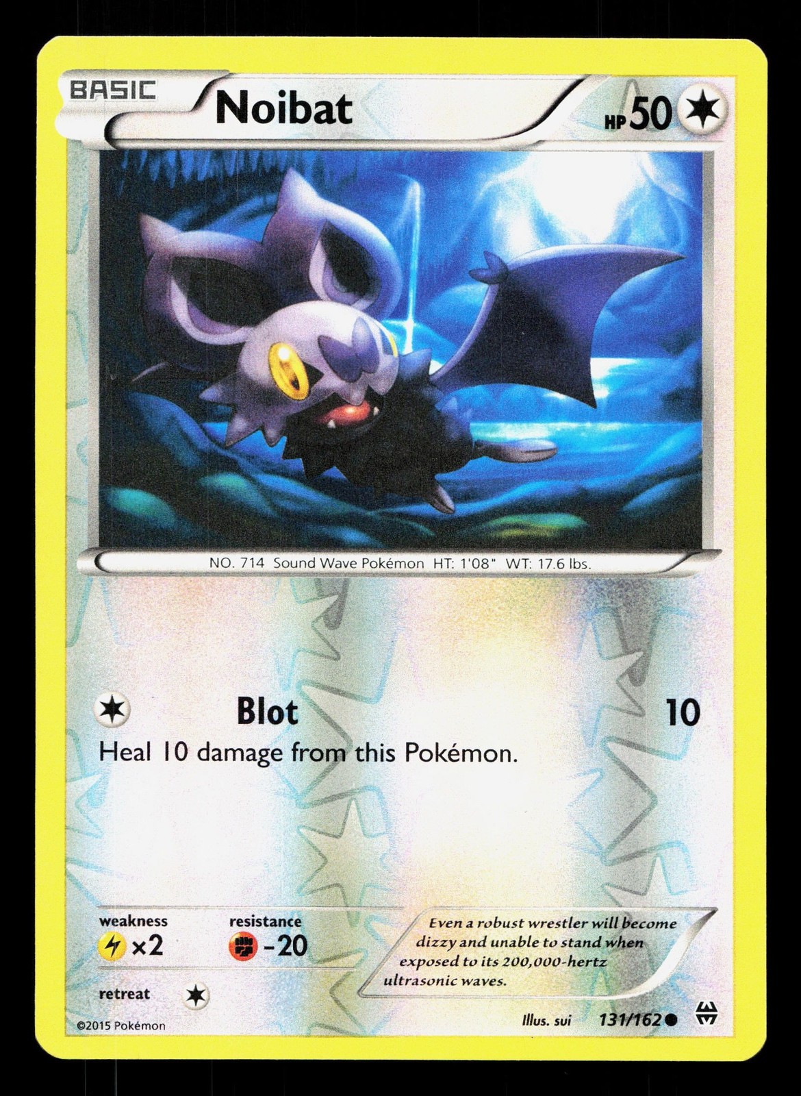 Noibat 131/162 BREAKthrough LP Reverse Holo Pokemon Card TCG