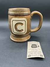 Sunset Hill Stoneware Handcrafted In The USA Mug Customized With Letter C.