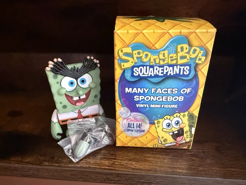 Mini figuras kidrobot muchas caras de Bob Esponja - La criatura Frumunda Da fregadero Foto 2 de 3