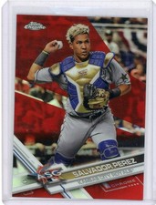 2017 Topps Chrome All Star Red Refractor #HMT8 Salvador Perez No 14 of 25