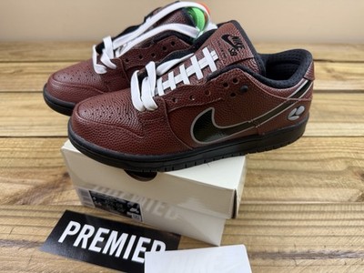 NIB Nike SB Dunk Low x Limosine Skateboards Football Sz 4 HJ4131-200 + Laces