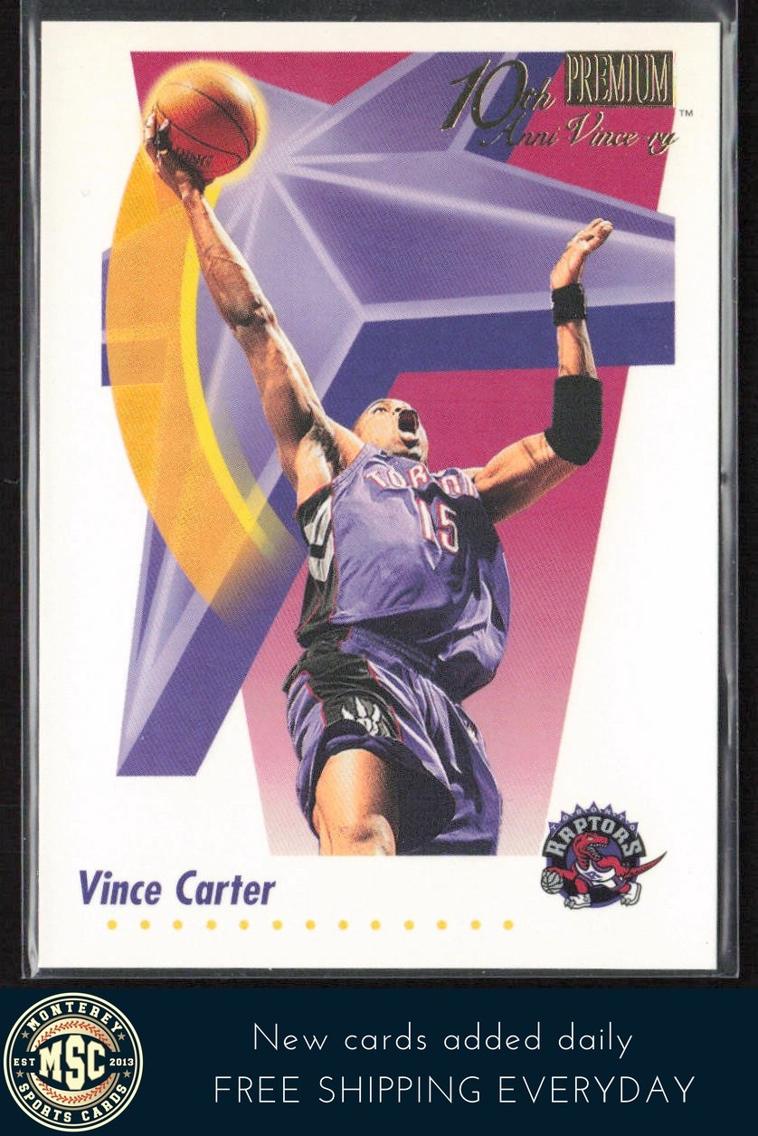 Vince Carter 2000-01 Fleer Premium 10th Anni-Vince-ry #1991-1992 Toronto Raptors