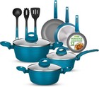 New NutriChef Professional 12-Piece Nonstick Cookware Multi-Sized Pots and Pans