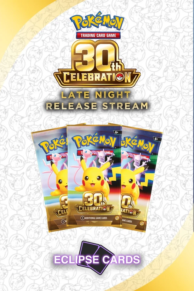 ✨ Pokémon 30th Celebration Late Night Chill Stream