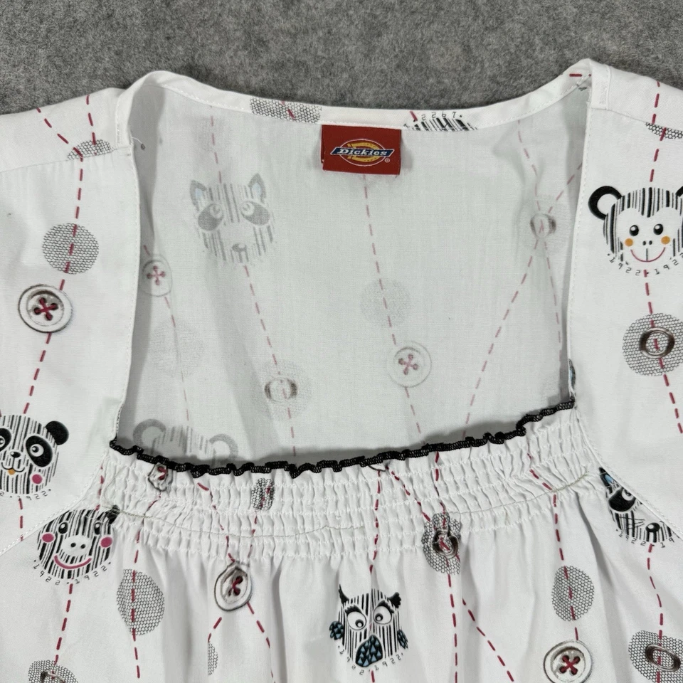 Dickies медицинская рабочая одежда животных печати скраб подходит женщин (размер см. фотографии) белый - Изображение 2 из 4