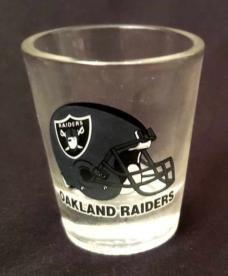 Juego de vidrio coleccionista Oakland Raiders - 4 en caja de Hunter Foto 2 de 4