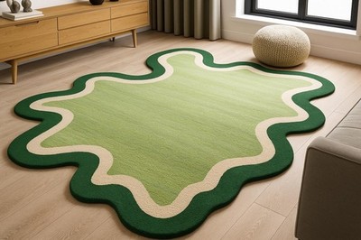 Handmade Rug | Irregular Rug | Wool Rugs | Living Room Rug | Tufted A309