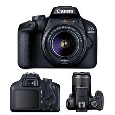 Cámara réflex Canon EOS 4000D con objetivo EF-S 18-55mm III, 18MP
