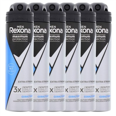 6 x Rexona Men Maximum Protection Cobalt Dry  Anti Transpirant jeweils 150 ml