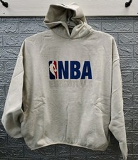 New Essentials Fear Of God NBA Pullover Hoodie W/Pockets Grey Size Large