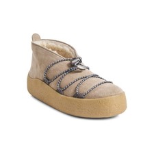 Cozy Free People Snowdrop Mukluk Boots Suede Fur 8 Shoes Genuine Shearling