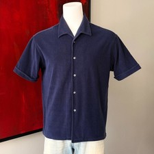 KATHARINE HAMNETT DENIM 1990s blue terry shirt size IT XL