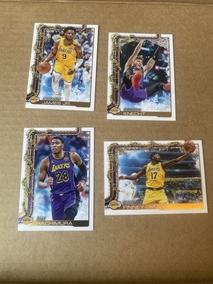 2025-26 Topps Holiday Lakers group. Bronny James Dalton Knecht Rui and Dorian
