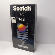 Scotch EG T120 VHS Tape Up To 6 Hours Factory Sealed NOS