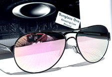 Oakley CAVEAT Shiny Black POLARIZED Galaxy Rose Gold Mirror Sunglass 4054-22