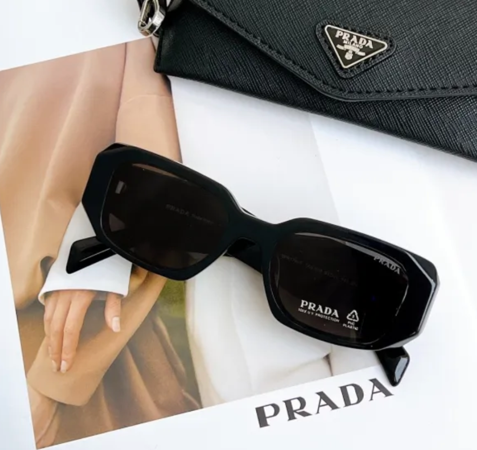 Prada Black Sunglasses Luxury Accessory Prada Black SPR17W Symbole Sunglasses Prada | TLC US main image 4