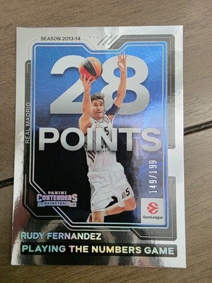 Rudy Fernandez 2025 Euroleague Contenders Playing the Numbers Game /199