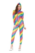 Adult Rainbow Hooded Women Bodysuit Woman Bodysuit Costume