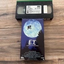 E.T. the Extra-Terrestrial VHS 1988 MCA w/ Green Phone Home
