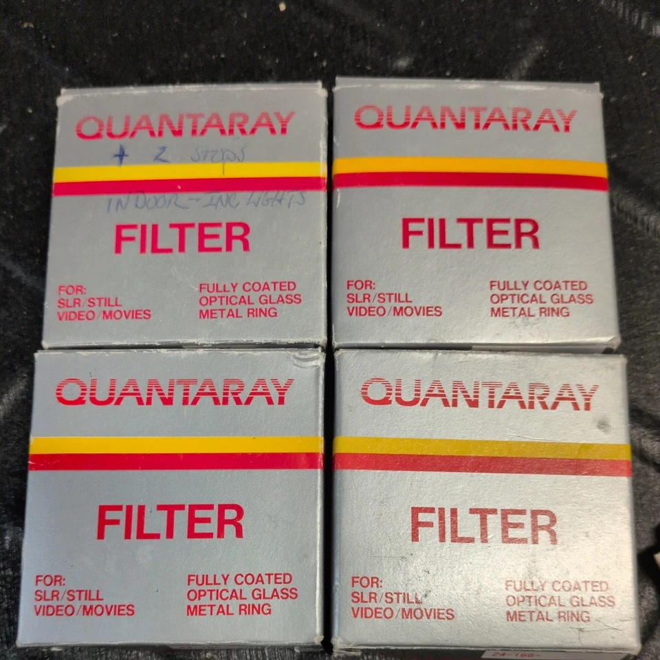 Quantaray NEW OLD STOCK Camera Filter, SLR/STILL Video/Movies, 52mm, 4 pack - Image 2 of 4