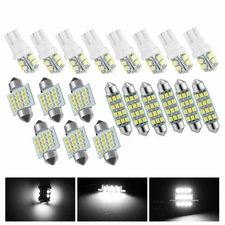 6000K LED Interior Lights Bulbs Kit Car Trunk Dome License Plate Lamps 20PCS top