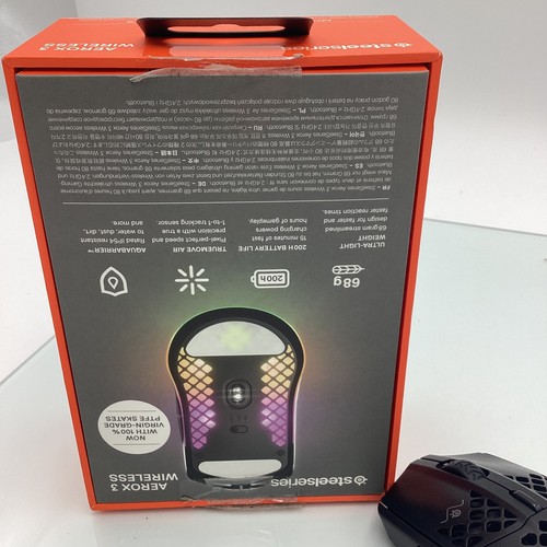 STEELSERIES Aerox 3 Wireless Gaming Mouse Ultra Lightweight RGB - Picture 5 of 16