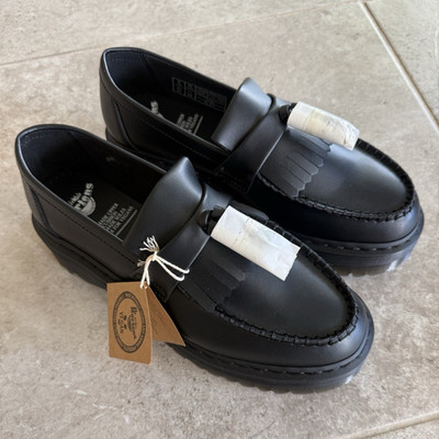 Dr. Martens Adrian Quad Mono Black Vegan Leather Loafers Men s US 10 EU 43