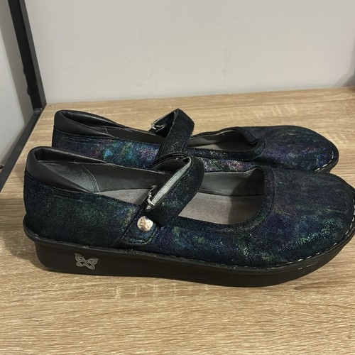 Alegria "Belle Raked Garden" Leather Mary Jane Comfort Shoes 39 - Picture 4 of 9