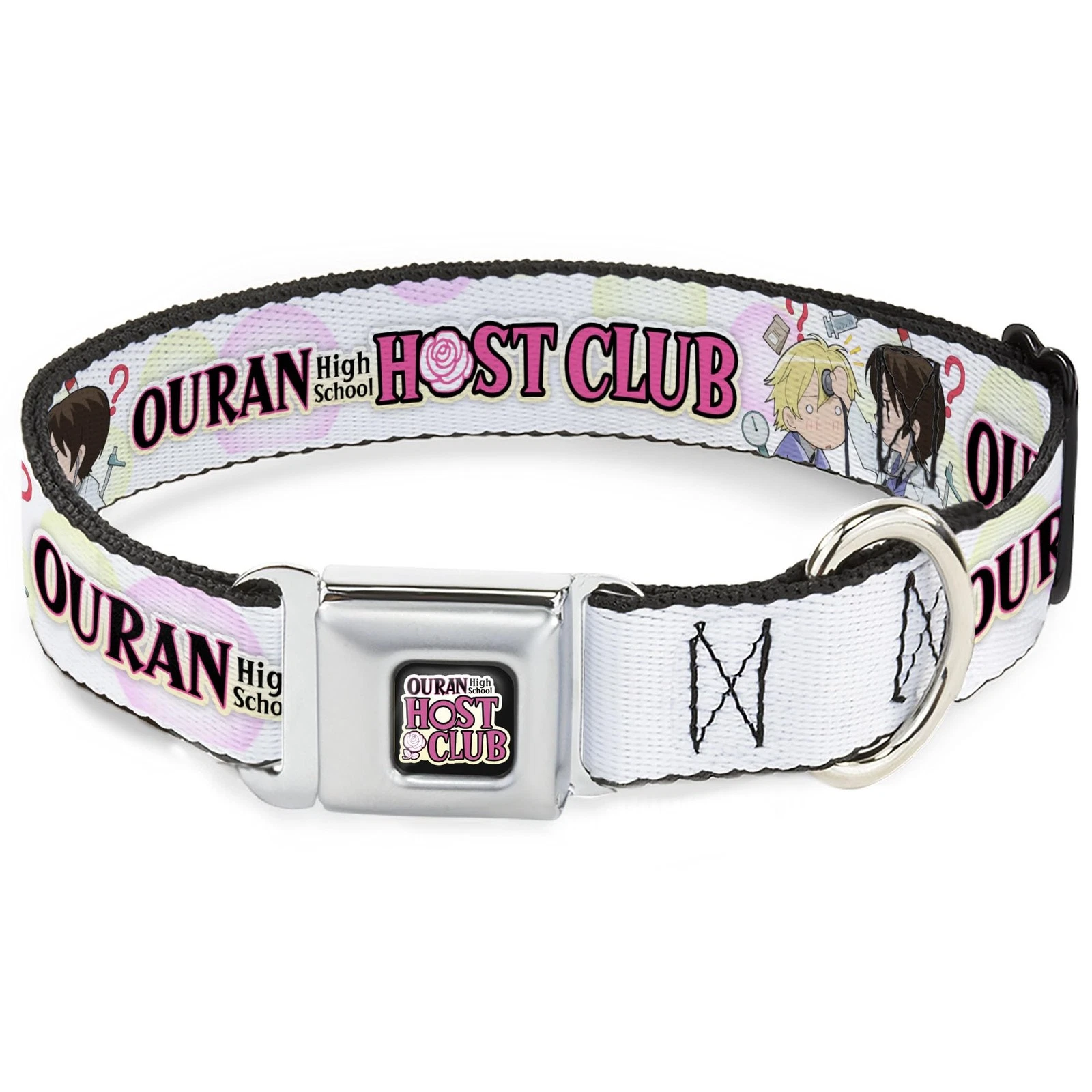 Crunchyroll Pet Collar, Dog Collar Metal Seatbelt Buckle, Ouran High (US IMPORT)