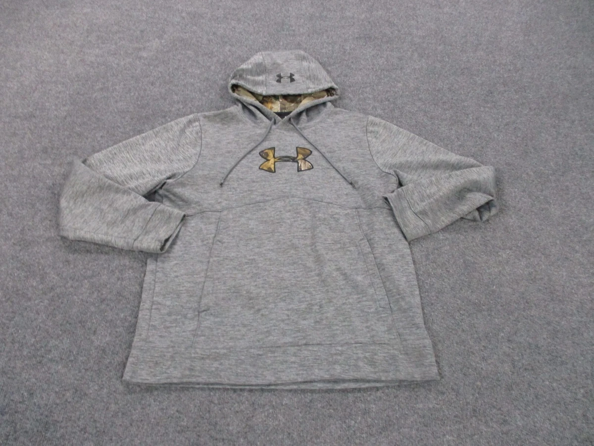 Under Armour Sweatshirt Hoodie Adult M Gray Pullover Running Camo