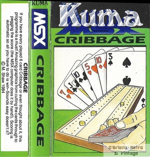 Cribbage - Computadoras Kuma - 1984 - MSX - Imagen 2 de 2