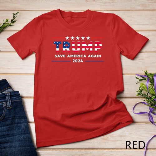 Donald Trump - Bandera 2024 Take America Back Election - The Return Camiseta Unisex - Imagen 11 de 15