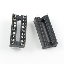 5Pcs New 2.54mm Pitch 18 Pin DIP Solder Type Narrow IC Socket Adapter