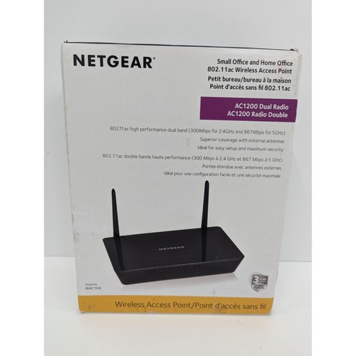 Netgear 802.11ac Wireless Access Point Model No WAC 104