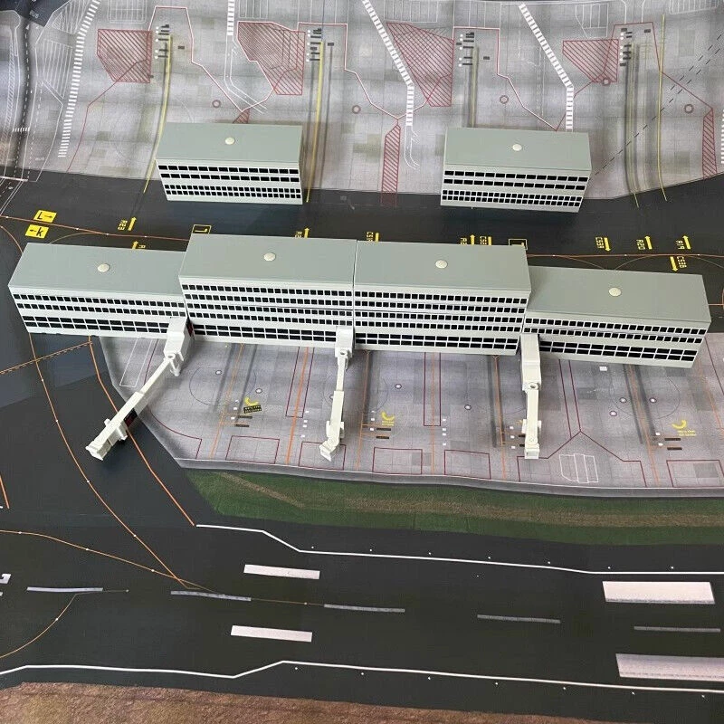 Escala Aeropuerto Terminal Edificio Puente Aéreo Hágalo Usted Mismo 1:400 Modelo Escena Juguete Regalo Foto 4 de 4