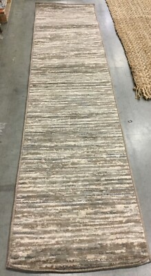 GREY / IVORY 2'-2'' X 9' Stained Rug, Reduced Price 1172653866 PYR233F-29