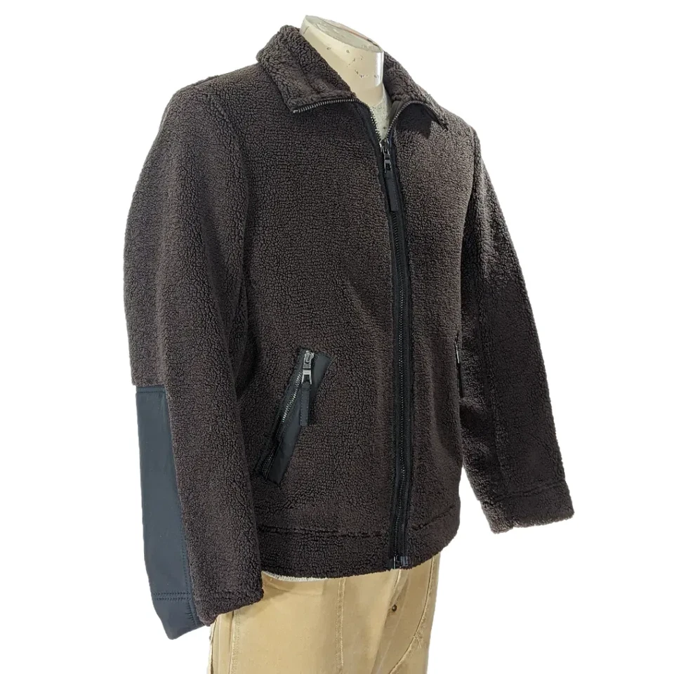 Club Monaco Faux Sherpa Jacket Sz XS NWT $349 - Image 3 of 4