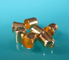 (10449) - 100pcs Bead Caps End Caps Inner &Oslash; 4.5mm Eyelet Gold