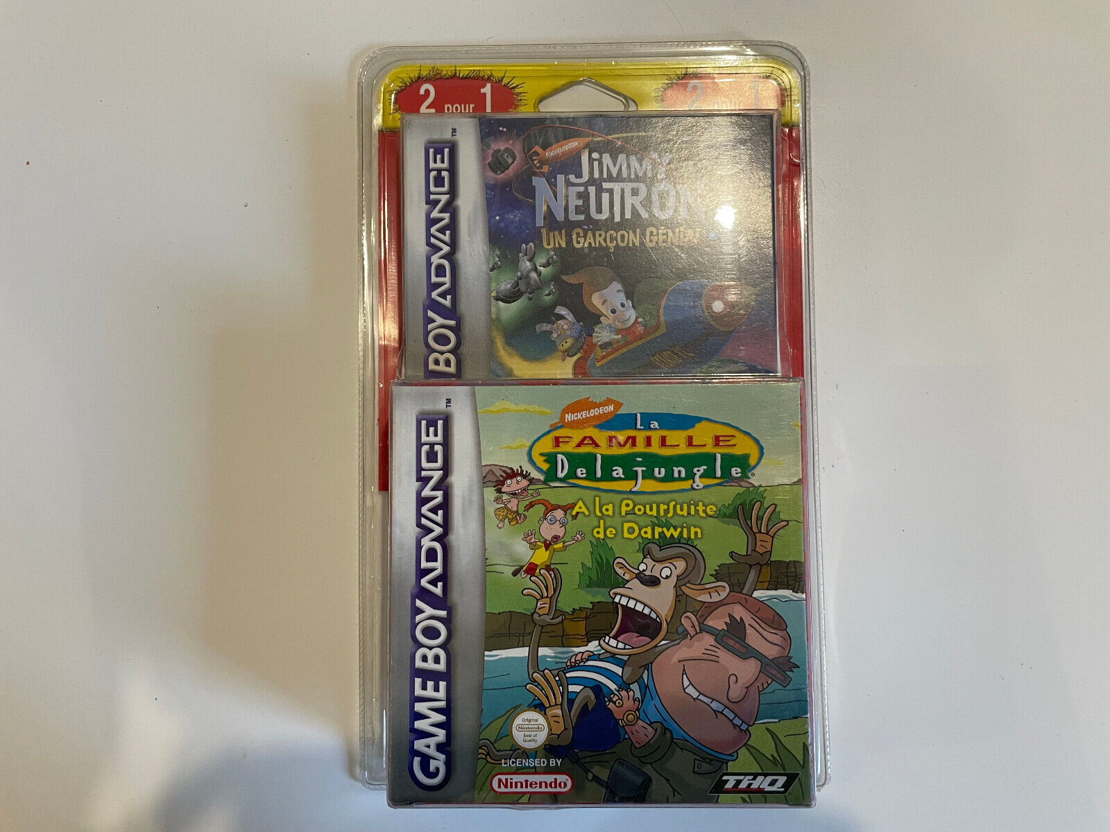Jimmy Neutron + La famille de la jungle Game Boy Advance neuf