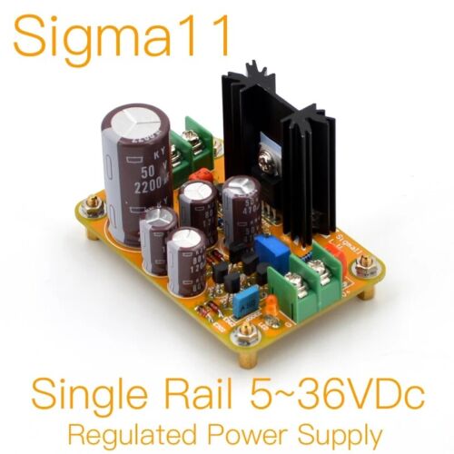 Sigma11 Fully Discrete Regulated Power Supply (Single Rail 5-36VDC) DIY KIT - Picture 1 of 8
