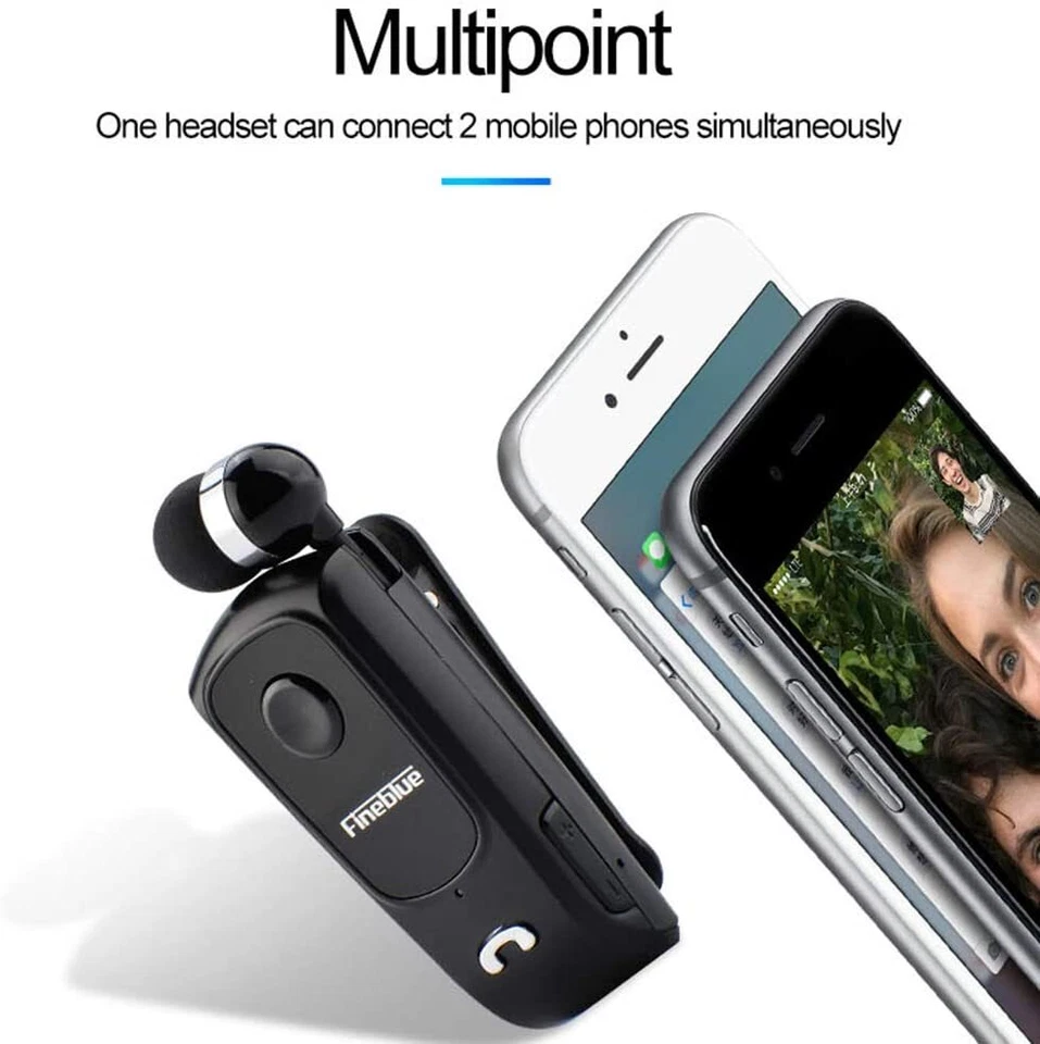 FINEBLUE CUFFIA F910 AURICOLARE CUFFIE Wireless BLUETOOTH Clip IPHONE ANDROID