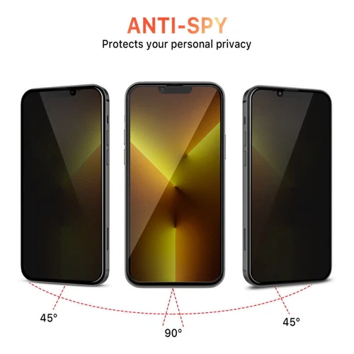For Apple iPhone 13 Pro , Anti Spy Privacy Tempered Glass Screen Protector - Picture 5 of 8