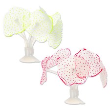 2pcs Artificial Coral Ornament Glowing Fish Tank Coral w/ Sucker