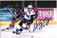Adam Lowry Autographed 4x6 Color Photo Swift Current Broncos #17 Team Captain A