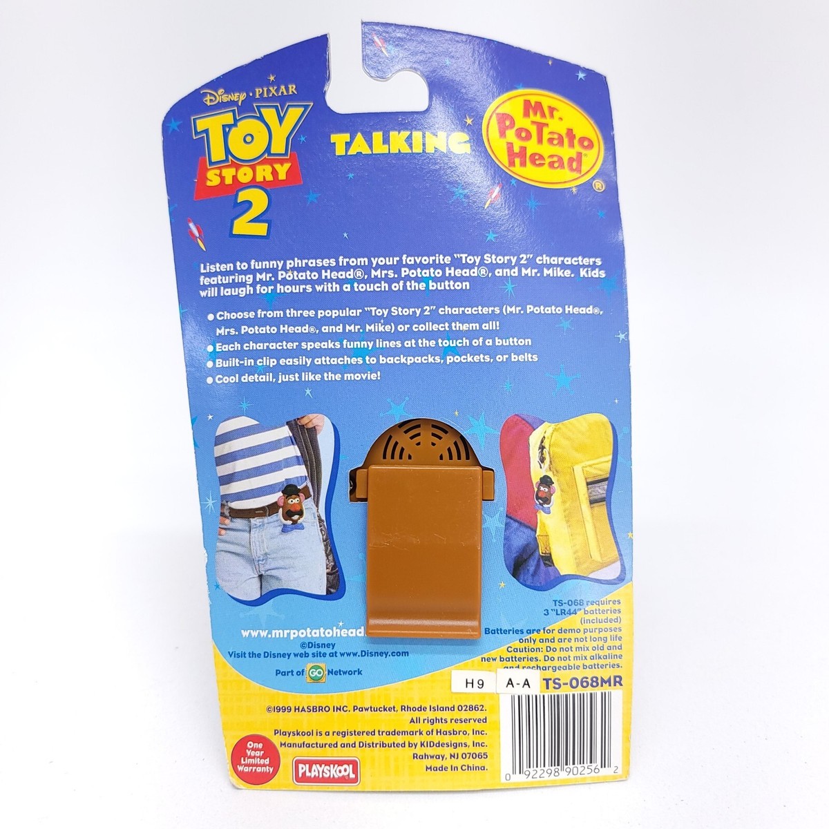 Toy Story 2 Talking Mr Potato Head Pocket Pal Clip On TS-068MR