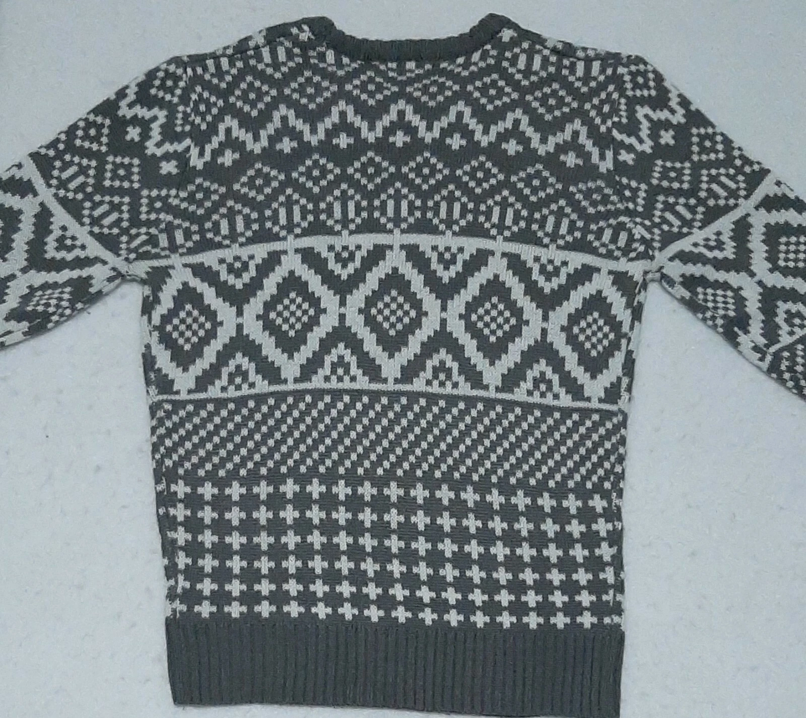 Reindeer Gray Ugly Christmas Sweater Size Small