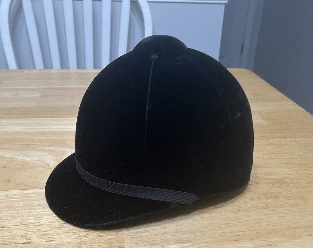 VTG Equestrian Safety Velvet Hard Hat-Riding Helmet Mayfair  display picture 3