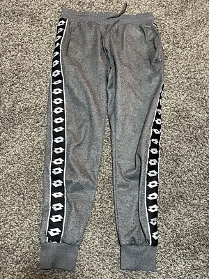 Men's Lotto Training Sweat Track Jogger Pants Men s Small Pockets