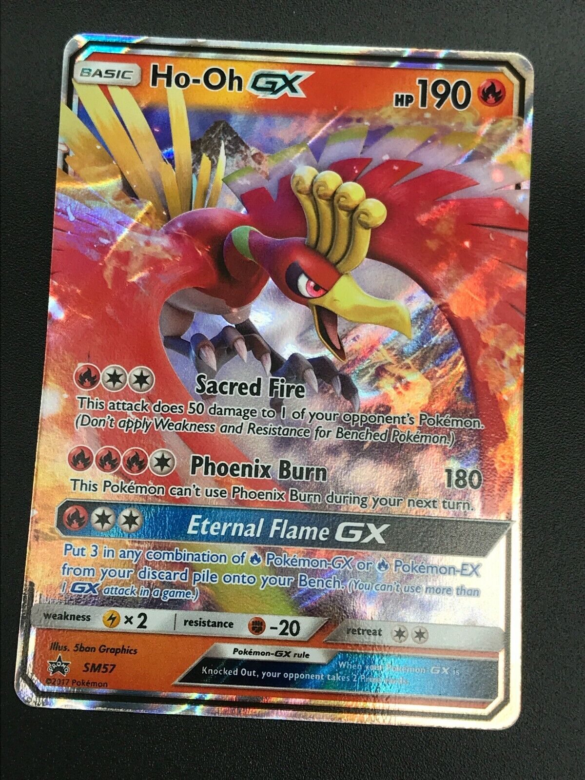 Mavin  Ho-Oh GX ULTRA RARE SM57 Promo Card Pokemon TCG Holo 2017 NM