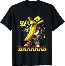 Let's Go Bananas Ball Baseball Sport Design Unisex T-Shirt